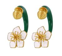Elegantes Pendientes De Camelias De Oro Para Mujeres Portátiles Para Reuniones Comerciales Y Atuendos Casuales Use Diario Ropa Ropa Mujeres Pendientes