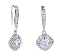Elegantes Pendientes De Circonía Cuadrada Joyas Para La Oreja Para Mujeres Pendientes Colgantes Adecuados Ropa Diaria Y Ocasiones Especiales Cómodas