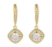 Elegantes Pendientes De Circonía Cuadrada Joyas Para La Oreja Para Mujeres Pendientes Colgantes Adecuados Ropa Diaria Y Ocasiones Especiales Cómodas