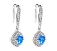 Elegantes Pendientes De Circonía Cuadrada Joyas Para La Oreja Para Mujeres Pendientes Colgantes Adecuados Ropa Diaria Y Ocasiones Especiales Cómodas