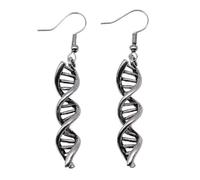 Elegantes pendientes de doble remolino de ADN inspirados en la ciencia para mujeres, estudiantes y profesores, materiales de cobre, joyería temática científica