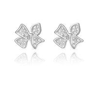 Elegantes pendientes de lazo delicados con lazo, alfileres de cobre para fiestas, uso diario, accesorios de moda