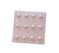 Elegantes pendientes de perlas con diseño en forma de corazón y cómodas agujas de acero para un estilo sin esfuerzo (Nº 8 plateado)