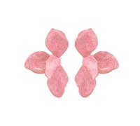 Elegantes pendientes florales de moda pendientes florales textura de aleación impermeable para fiesta diaria única oído declaración, talla única, como se describe