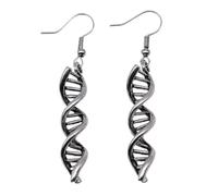 Elegantes pendientes inspirados en el ADN, diseño distintivo para aquellos que aprecian la ciencia y