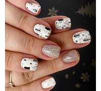 Elegantes pezuñas cuadradas fraudulentas con brillo plateado brillante persistiendo corto permanente para ocasiones nocturnas, fiestas, fraudulentos, de poliestireno centelleado plateado