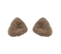 Elegantes pinzas de pelo de orejas de gato de felpa únicas, pinzas de pelo suaves y antideslizantes para decoración de mujeres