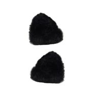 Elegantes pinzas en miniatura no malas cómodas para gatos de peluche marrones y negros, adornan para el estilo diario