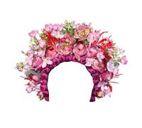Elegantes pinzas para el pelo florales para mujer, delicadas bandas de pelo de flores con cuentas de cristal, perfectas para novia, boda, fiesta, graduación, accesorios para el cabello de estilo