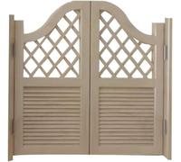Elegantes puertas batientes de madera maciza for cafeterías: puertas interiores de salón con apertura bidireccional for restaurantes y hogares(Wood,75x70cm)