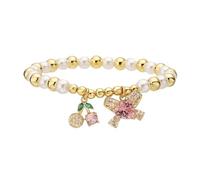 Elegantes pulseras con temática de frutas que garantizan comodidad y moda, pulsera con colgante de cuentas, adecuada para el día a día y fiestas, As show