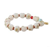 Elegantes pulseras de pata de gato, joyería única con cuentas con materiales respetuosos con el medio ambiente y estilo artístico (gato helado)