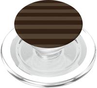 Elegantes Rayas Marrones y Moca líneas horizontales mínimas PopSockets PopGrip para MagSafe