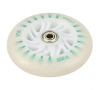 Elegantes ruedas de patinaje en línea con tecnología magnética avanzada para un rendimiento óptimo en tamaños que van desde 64 mm a 110 mm (110 mm verde)