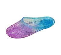 Elegantes sandalias de playa de verano para mujer con detalles de purpurina para un uso diario cómodo y relajación junto a la piscina, Purple, 37 EU