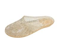 Elegantes sandalias de playa de verano para mujer con detalles de purpurina para un uso diario cómodo y relajación junto a la piscina, Gold, 38 EU