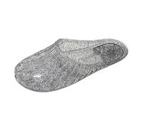 Elegantes sandalias de playa de verano para mujer con detalles de purpurina para un uso diario cómodo y relajación junto a la piscina, Black, 38.5 EU