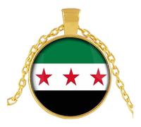 Elegantes Sirias Collar Colgante Que Simboliza Los Orgullo Nacional E Identidad Cultural En Materiales Resistentes Collar De Colgante De Syria