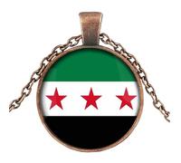 Elegantes Sirias Collar Colgante Que Simboliza Los Orgullo Nacional E Identidad Cultural En Materiales Resistentes Collar De Colgante De Syria