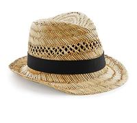Elegantes Sombreros de Paja: Fedora Hombre, Trilby Mujer, Verano y Cosecha Hechos a Mano. Tallas S/M Mujer y L/XL Hombre. Tonos Beige. ¡Encuentra tu Estilo único!