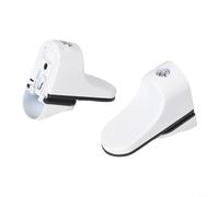 Elegantes soportes de estante de vidrio ajustables 4PCS montados en la pared para muebles caseros en aleación de zinc fuerte (blanco)