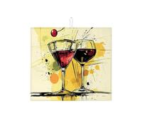 Elegantes tapetes de secado de platos de cóctel para encimera de cocina, artísticas copas de vino tinto absorbente, escurridor de platos, almohadilla de secado de microfibra moderna para encimera de