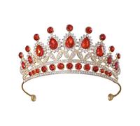 Elegantes tiaras de cristales portátiles para novia, coronas de princesa plateadas, accesorio para el pelo para bodas y concursos de novia, talla única, como se describe