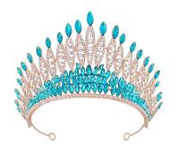 Elegantes tiaras de novia con diamantes de imitación, coronas ajustables para bodas y concursos, accesorios elegantes para el cabello
