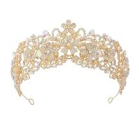 Elegantes y lujosas coronas de princesa de reina, diademas de fiesta de boda, diadema de máscaras, diadema para el pelo