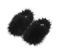 Elegantes zapatillas de felpa, zapatillas unisex para el tiempo libre, zapatillas de algodón ligeras y cómodas, zapatillas de fieltro cálidas de un solo color, pantuflas antideslizantes suaves