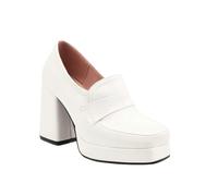 Elegantes Zapatos Retro Mary-Jane con Encaje Cuadrado Sexy Tacones Altos Tacones Altos Botines Botines Zapatos Mujer Zapatos Negro 43 Dance Zapatos Sexy Ballet, Blanco, 34 EU