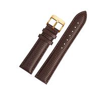 Elegantyl 16mm 18mm 20mm 22mm Patrón de lagarto Hombres y mujeres Correa de reloj de cuero genuino Accesorios de reloj, 18mm