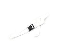 Elegantyl Cintura ajustable de lona Cinturones de cintura femeninos de 3,8cm de ancho Hebilla de plástico vintage Cinturones largos de color sólido, Blanco, 130cm