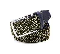 Elegantyl Cinturón elástico para hombre, cinturón trenzado elástico de lona, cinturón vaquero de 3,4cm de ancho, accesorios de ropa, 105cm