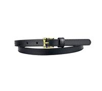 Elegantyl Cinturón informal para mujer, cinturón de cuero para mujer, falda de talla grande, cinturón fino, diseño ajustable, accesorios de vestir, Negro, 115cm