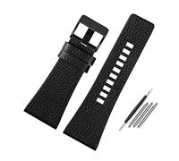 Elegantyl Correa de reloj de cuero de 22mm a 34mm para hombre, correa de reloj de repuesto, accesorios de reloj + herramienta de instalación, 34mm