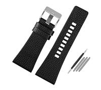 Elegantyl Correa de reloj de cuero de 22mm a 34mm para hombre, correa de reloj de repuesto, accesorios de reloj + herramienta de instalación, 34mm