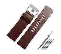 Elegantyl Correa de reloj de cuero de 26mm, 28mm, 30mm y 32mm para hombre, pulsera de repuesto + herramienta de instalación, 24mm