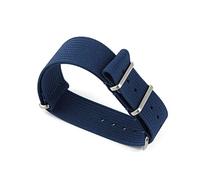 Elegantyl Correa de reloj de nailon de 20mm y 22mm, correa de reloj Nato, correa de reloj de tela trenzada, Azul, 20mm