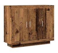 Eleganz Aparador con aspecto de madera antigua, 92 x 35 x 75 cm, juego de muebles de salón, aspecto de madera maciza y espacio de almacenamiento, diseño rústico para viviendas modernas