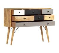 Eleganz Aparador de madera maciza de mango 110 x 30 x 82 cm | Juego de muebles de salón | Almacenamiento duradero y de alta calidad | Diseño elegante para viviendas modernas