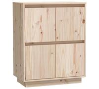 Eleganz Aparador de madera maciza de pino 60 x 34 x 75 cm | armario de salón con espacio de almacenamiento | diseño natural para viviendas modernas | duradero y respetuoso con el medio ambiente