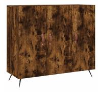 Eleganz Aparador de roble ahumado, 90 x 34 x 80 cm, juego de muebles de salón de madera | estantería moderna y elegante para salón, duradero y ahorra espacio
