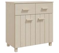 Eleganz Aparador Hamar marrón miel 79 x 40 x 80 cm de madera maciza de pino - Juego de muebles de salón, duradero y estable, ideal para instalaciones modernas