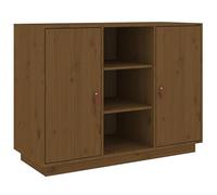 Eleganz Aparador marrón miel 100 x 40 x 75 cm | madera maciza de pino | juegos de muebles de salón | duradero y elegante | almacenamiento perfecto para su salón
