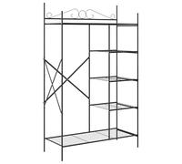 Eleganz Armario abierto de acero 104,5 x 45 x 172 cm - Armario moderno para espacios pequeños y apartamentos - Solución de almacenamiento estable para ropa