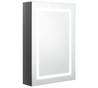 Eleganz - Armario con espejo para baño, color gris, 50 x 13 x 70 cm - Armario de baño moderno con MDF y revestimiento de resina de melamina, cristal - solución de almacenamiento para baños pequeños