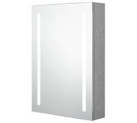 Eleganz - Armario con espejo para baño, color gris hormigón, 50 x 13 x 70 cm - Moderno armario de baño con MDF y revestimiento de resina de melamina, cristal - Optimización del espacio de