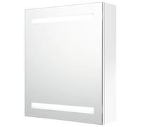 Eleganz Armario de baño blanco 50 x 14 x 60 cm - Armario con espejo moderno con MDF y revestimiento de resina de melamina - Espacio para cuarto de baño