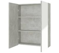 Eleganz Armario de baño con espejo de 60 x 15 x 75 cm de tablero DM con superficie de melamina y cristal, moderno armario de baño para más espacio de almacenamiento, elegante juego de muebles de baño